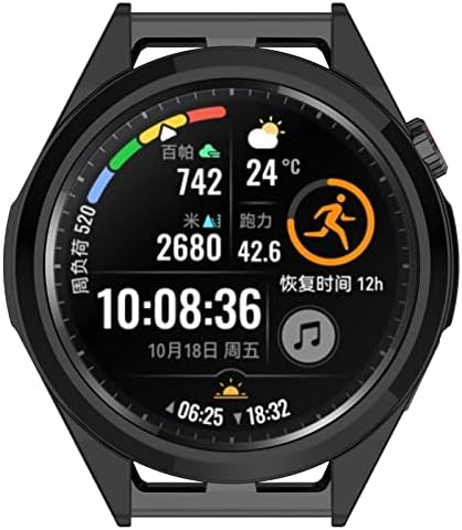 AWADUO Compatível com Huawei Watch GT3 SE CASA DE PROTEÇÃO, CASA DE TAPE DE PROTEÇÃO DE PC SMARTWATCH Acessórios Smart Smartwatch Black Black