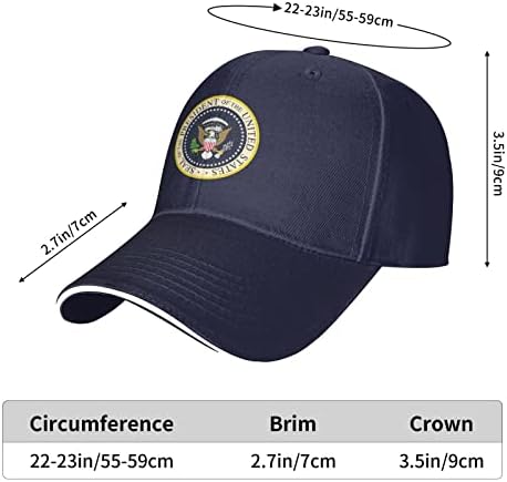 Liichees Selo do Presidente do Capinho de beisebol dos Estados Unidos para homens Esportes Casquette de língua de