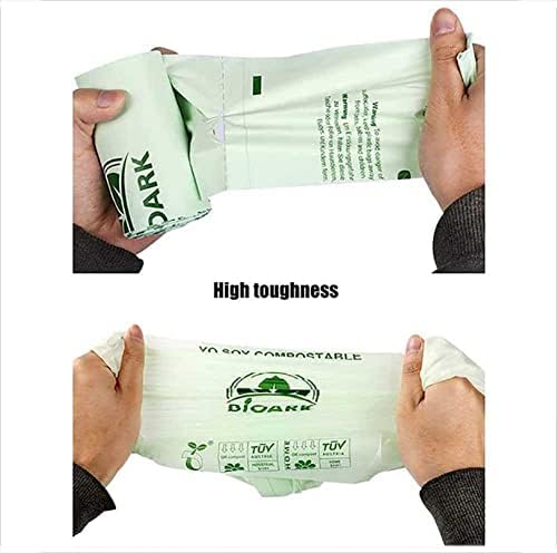 Bolsas de Pla Biodegradable para amido de milho e lixo compostáveis, para proteção ambiental, para cozinha, banheiro,