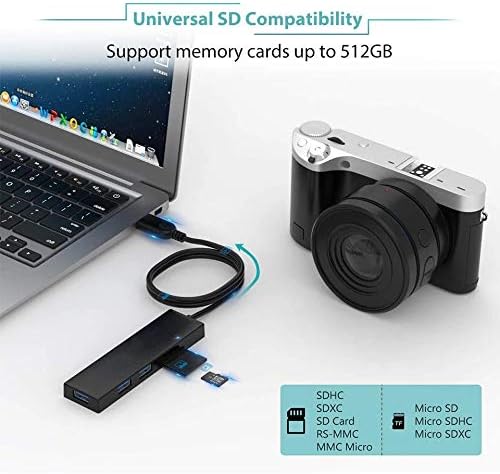 Shypt USB Hub 3.0 Adaptador Card Reader Splitter USB para laptops USB 3.0 Hub para acessórios para computadores de PC