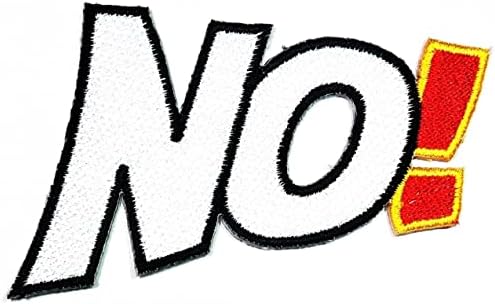 Kleenplus não! Slogan Word Word Funny Comics Cartoon Ferro em Patches Atividades O logotipo bordado vestirá Jeans Jeans Jeans