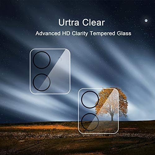 Protetor de tela da lente Ailun para iPhone 12 2pack Tempered Glass Film, [9H Draz] - HD