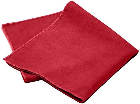 Plano de polimento de camurça de microfibra pró-limpeza, 16 x 16, 144-pacote, vermelho