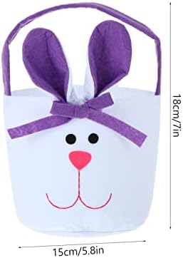 ABAODAM 3PCS Bunny Shap Squas Sacos de Candros Bolsas de Candros para crianças Bolsa de presente