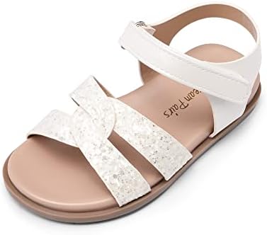 Dream pares sandálias de meninas abertas do pé de princesa sandálias planas tapas de verão sapatos de verão/garotinha