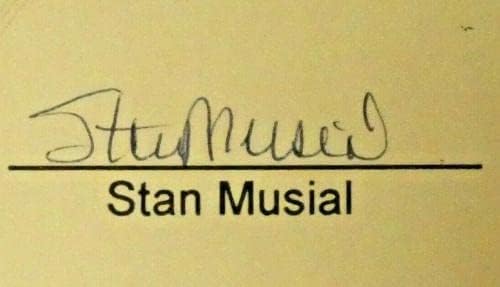 Stan Musial Baseball HOF Certificado assinado de autenticidade com JSA COA - Bolalls autografados