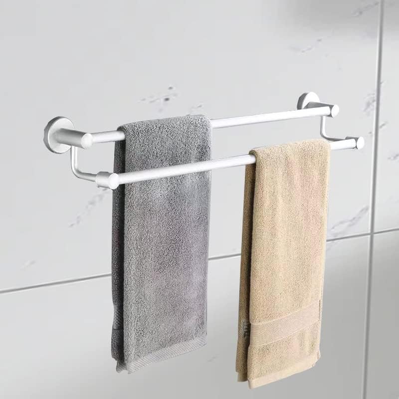 Smljlq Aço inoxidável Banheiro de toalha dupla de toalha grátis Punto grátis vaso sanitário toalha de toalha de parede