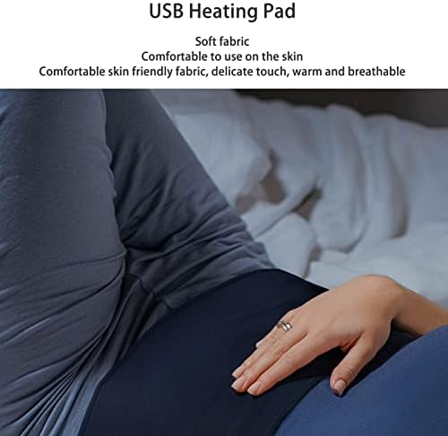 Clanta elétrica QSTNXB, almofada de aquecimento profissional de alívio da dor, almofadas de aquecimento USB portátil com tempo de ajuste de temperatura de nível múltiplo, para a plataforma na cintura da perna no pescoço