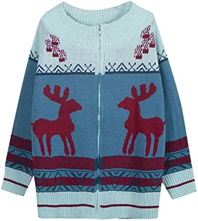 Camisola de moda de Natal feminino suéter de jumper iluminante