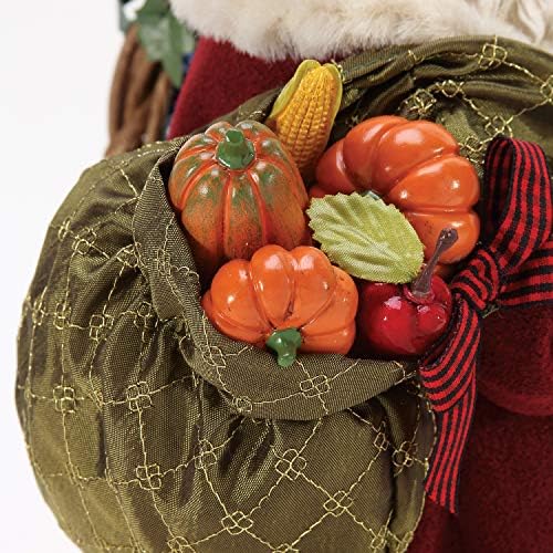 Departamento 56 Sonhos Possíveis Tradições de Natal de Papai Noel Firando estatueta de colheita, 10,5 polegadas, multicolor