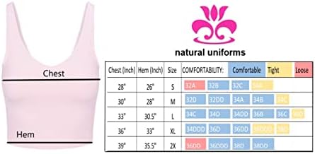 Uniformes naturais de uniformes femininos de suporte esportivo médio acolchoado de arame de arame feminino