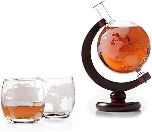 Colibyou Globe Whisky Glasses - 12 oz 2 pacote