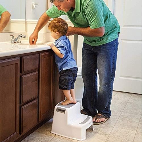 YGCBL Multifunction Dobling Step Stool, Dual Hight Step Stool para | Distanciador da criança para treinamento e uso do penico no banheiro ou na cozinha | Design de duas etapas versátil para crianças em crescimento | Garra mole