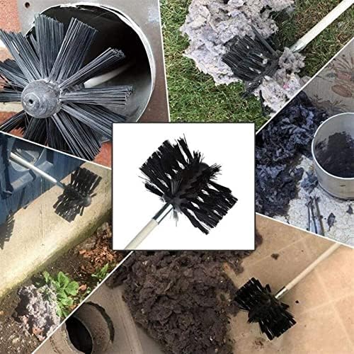 Langfeng Chimney Sweep Kit Chimney Brush Chimney Cleaning Kit para Chimney Pincel secador Tubro interno Brush de limpeza