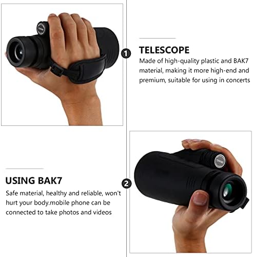 Telescópio de tubo único monocular de abaodam 12x50 com corda pendurada de alta potência de alta definição para