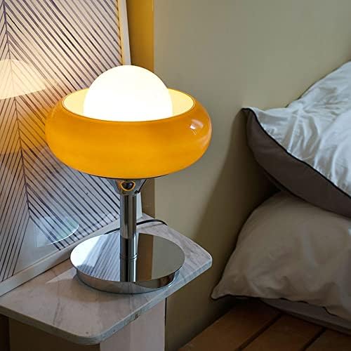 2023 mais recente lâmpada de mesa de vidro retro a acessível Aplica retro Torta de ovo criativo Decorar a luz E27 Luz noturna de ferro