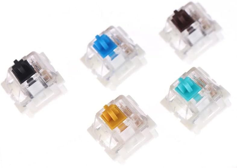 10pcs Ovemu Switches teclado mecânico Black Blue Red DIY chave