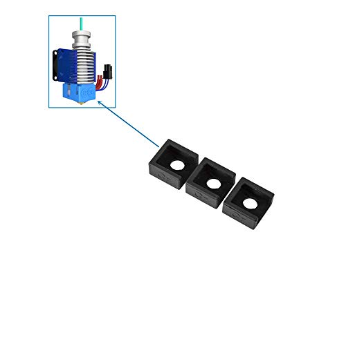 Meia de silicone da impressora 3D, tampa de silicone de bloco de aquecedor MK7 MK8 MK9 HOTEND PARTEM PROTECE PARA CREALIDADE CR-10