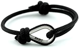 Pulseira náutica ajustável Shkertik para buscadores de aventura, pulseira de corda feita à mão para homens e mulheres, pulseira