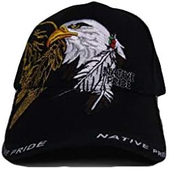 Comércio ventos nativos americanos águias indianas orgulho nativo Shadow Black Baseball Cap Hat