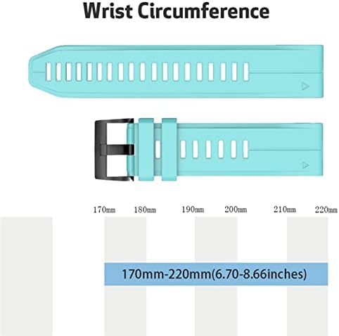 Hwgo 26 22 22mm de faixa de vigilância para Garmin Fenix ​​7x ， Fenix ​​7 ， Fenix ​​7S Smart Watch Redunda Silicone EasyFit Wrist