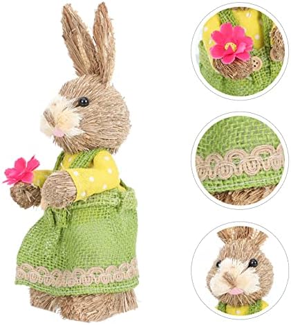 CABILOCK BUNNY decoração de coelho de páscoa Bunny Figura: 25cm Mini Bunny Toy Páscoa Estátua da Páscoa Estátua Interior decoração de coelho Páscoa presente para meninos e meninos ornamentos em miniatura