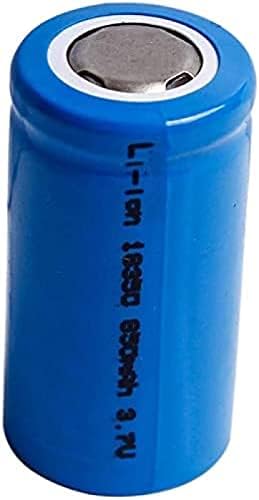 Recarregável 18350 Bateria de lítio Bateria 3,7V 850mAh ICR 18350 Button Cell Top para lanterna de produto eletrônico, 1