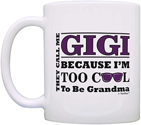 O presente do dia das mães para Gigi muito legal para ser um vovó óculos de sol de presente caneca de caneca de chá de chá branco