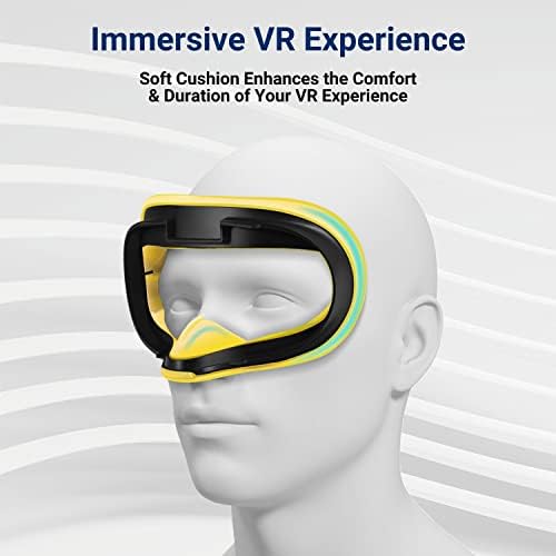 TNP VR Tampa do rosto e tampa dos olhos para meta oculus missão 2 almofada de rosto com bloqueador de luz do nariz