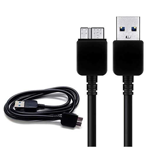 NtqinParts Substituição PC/Mac USB3.0 Sincronizar o cabo do carregador de energia para Lacie Rugged Mini Externo Drive