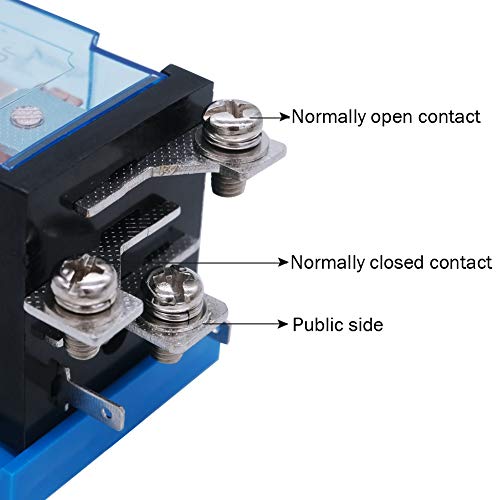 MXUTEUK DC12V Bobina de 5 pinos Relé de potência eletromagnética 1 Nº 1 NC, 1 ANOS GARANTIA JQX-58F-DC12V