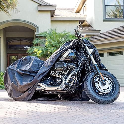 Capa de motocicleta de nova geração! XYZCTEM Todo o tempo preto l grande imposto pesado ao ar livre à prova d'água Protege cabe