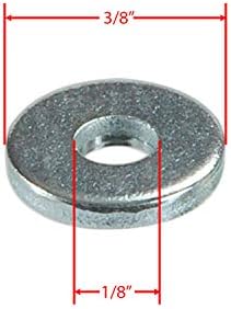 Metal Magery Aluminium Backup Pop Rivet Washers para rebites de 1/8 de diâmetro, pacote de 250