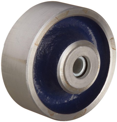 Casters RWM FSR-0415-08 4 Diâmetro x 1-1/2 Wheel de aço forjado de piso com rolamento de rolos para eixo de 1/2 ,