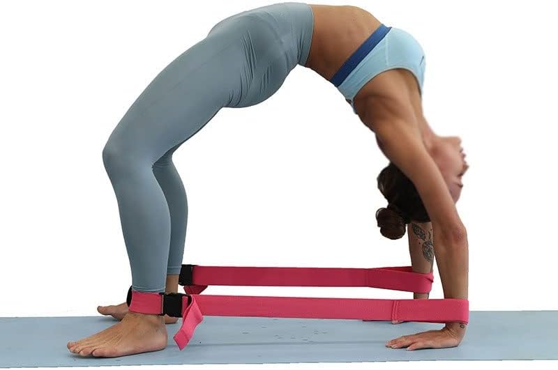 Sawqf Yoga Stretch perna ioga com treinamento de tensão, equipamento de equipamento de exercício de dança elástica Equipamento de equipamento