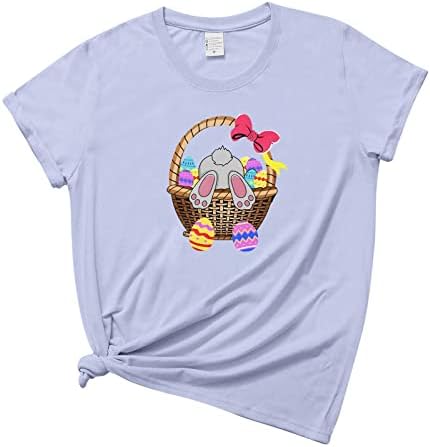 Feliz camiseta da Páscoa para mulheres Rabbit Graphic Camise