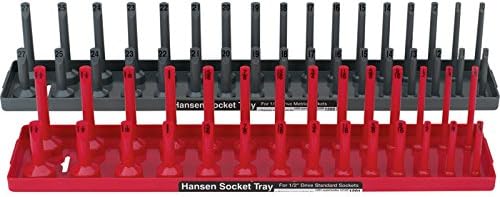 Hansen Global Socket Bandejas - 1/2in. Drive, 2-PC. Definir