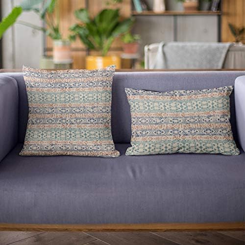 Plutus Brands Blue Plutus laded Stripe Luxury Pillow 20 em x 30in, dupla face 20 x 30 Queen
