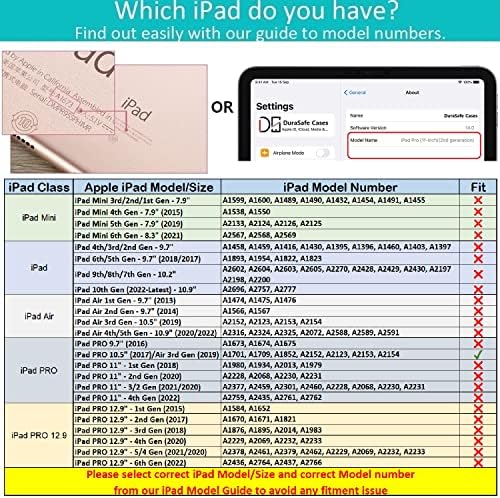 Casos de durasafe para iPad 10,5 polegadas AIR 3 [AIR 3rd 2019] Geração Muul2ll/a muuk2ll/a muuj2ll/a muut2ll/a muur2ll/a
