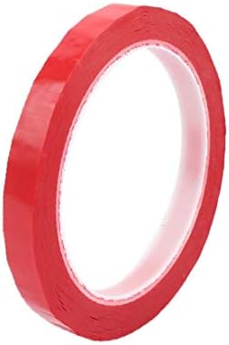X-Dree 10mm Largura de 66m Comprimento de fita adesiva de um lado único Mylar Tape Red (Nastro di Marcatura Adesivo Monofacciale da 20 mm di largghezza, Lunghezza 66 mm, Rosso