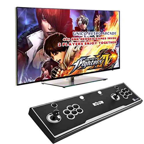 Arcade de jogo SNK Unico, 44 ​​jogos de SNK genuínos pré-carregados, dois joysticks para dois jogadores, saída HDMI para TV/Monitor