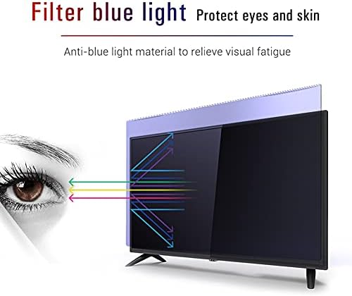 WSHA Anti -Blue Light Monitor Protetor de tela Anti -brilho Filtro de tela de tela, sem bolhas de ar/aliviar a falha de ocular/ultra