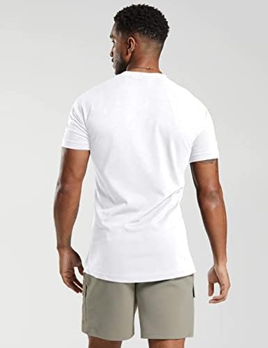 Masculino verão casual slim fit henley camisetas algodão algodão básico de manga curta leve