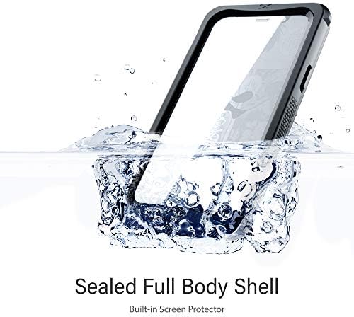 GHOSTEK NAUTical iPhone 12 Pro Max Tela de caixa à prova d'água e lente de câmera Protector de corpo inteiro CORPO COMPLETO CAPA