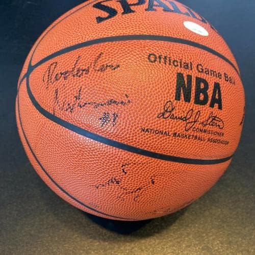 Dirk Nowitzki Vince Carter Paul Pierce 1998 NBA Draft assinado Basquete JSA Coa - Basquete autografado