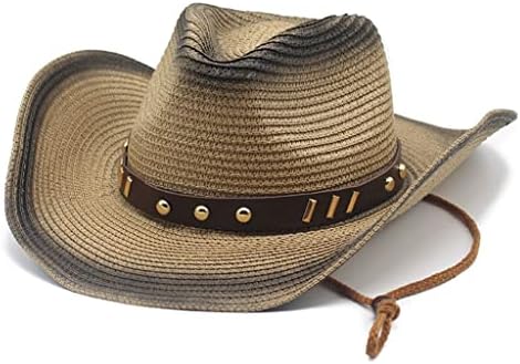 N/A Summer Cowboy Hat Strap Chin Strap Men Mulheres Cicling Sun Hat Hat Hat Straw Hat Straw Capinho Jazz Beach Hat
