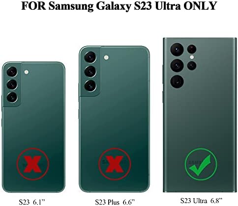 Mmhuo para Samsung Galaxy S23 Caso Ultra, Proteção de Drop Grade Militar de Camada Dada Proteção de Drop Slim Galaxy S23