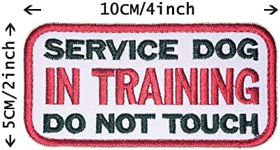 Feliscanis Service Dog in Training Dog Patches Hook and Loop Ambos os lados 2 pacote