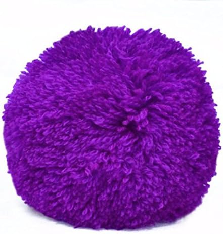 Bordado de pom pom pom pom bola para artesanato e hobby decoração de bricolage em cor azul -25 peças, 6cm DM