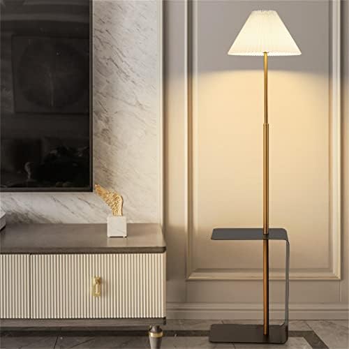 Lâmpada de piso plissado halou nórdico simples sala de estar de cabeceira de cama lâmpada de mesa de mesa lâmpada vertical lâmpada
